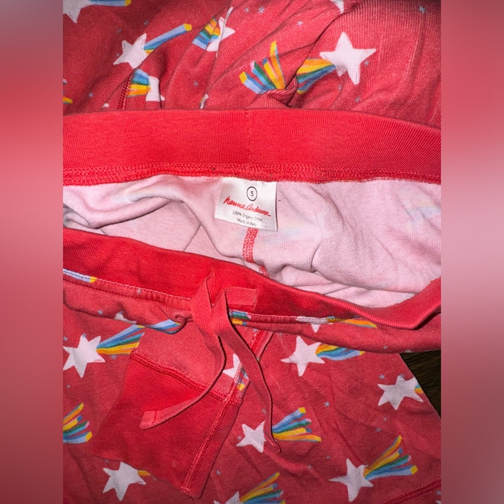 Hanna Andersson Rainbow Star Pjs size Small - Picture 3 of 3